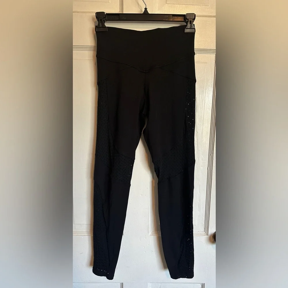BootyQueen Sleek Black Mesh Leggings - Picture 2 of 12